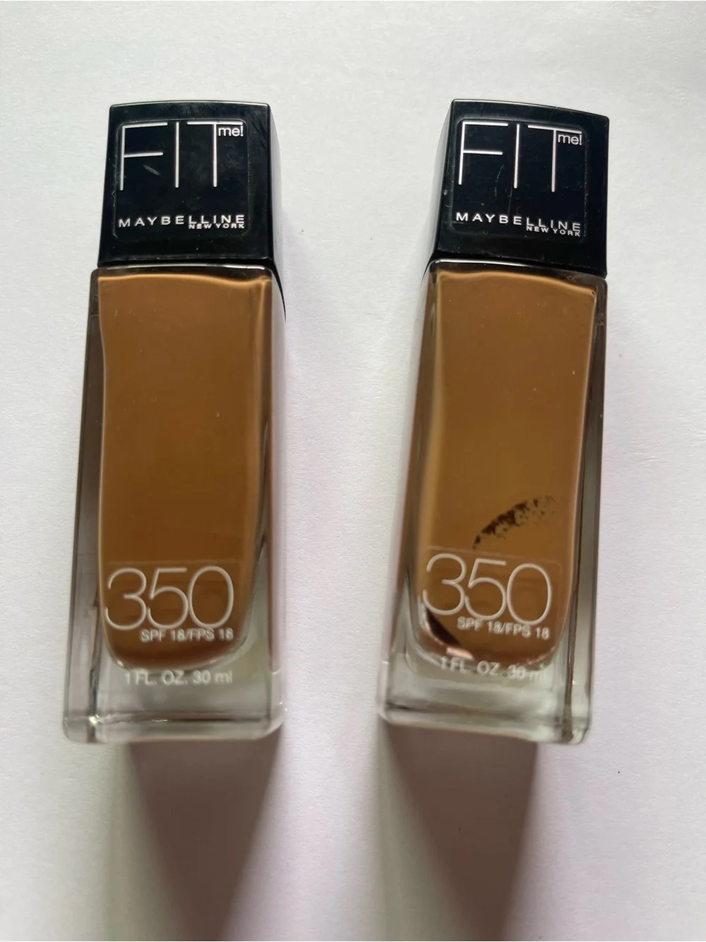2 Maybeline fit me 350 Caramel Foundation SPF 18 New York